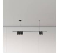 Eko-Light Lampada a sospensione Genesis, alluminio, nero, 5 x GU10, lunghezza 100 cm Eko-Light