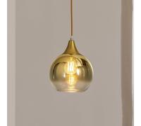 Eko-Light Lampada a sospensione Monte in vetro, 1 luce, oro Eko-Light
