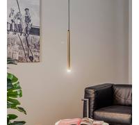 Eko-Light Lampada a sospensione Monza, nero/oro, 1 luce Eko-Light