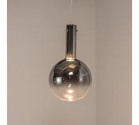 Eko-Light Lampada a sospensione Toronto, sfera in vetro cromato trasparente, Ø 25 cm Eko-Light