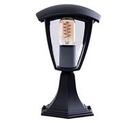 Eko-Light Lanterna decorativa da giardino, lampada da terra, lampada da terra, lanterna per esterni, patio, lampada da terra classica FOX, nero, 1 x E27