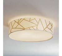 Eko-Light Plafoniera Zulu bianco/oro rotonda Eko-Light