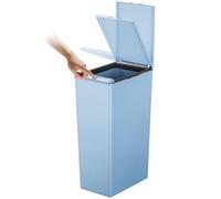 EKO - Morandi Kitchen Bin - Pattumiera Touch per la raccolta differenziata - Perfetto per la cucina e la casa, cestino in plastica blu titanio, 40 litri