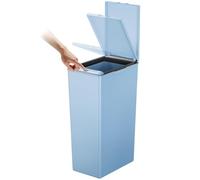 EKO - Morandi Kitchen Bin - Pattumiera Touch per la raccolta differenziata - Perfetto per la cucina e la casa, cestino in plastica blu titanio, 40 litri
