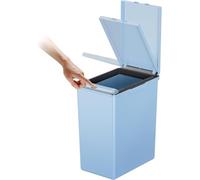 EKO Morandi Pattumiera da cucina, in plastica al tatto, perfetta per cucina e casa, blu titanio, 20 litri