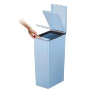 EKO Morandi Touch Cestino per il riciclaggio, 30 litri, blu titanio