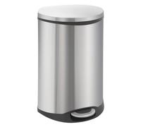 EKO VB 921850 Conchiglia pattumiera a Pedale da 50 Litri, in Acciaio Inox Opaco