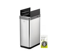 EKO Pattumiera Cucina Automatica 50L Phantom- 50L - Slim Brushed Stainless Steel
