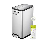 EKO - Pattumiera Ecofly in acciaio inox (20L + 20L)