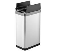 EKO Pattumiera Cucina Automatica 50L Phantom-T | Sensore Touchless Verticale | Acciaio Inox Spazzatura Antimpronta | Chiusura Silenziosa Bagno