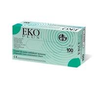 EKO Plus EKO6 Guanto Monouso in Puro Lattice di Gomma Naturale, Non Sterile, Misura S, 10x100 Pezzi, Totale 1000 Pezzi