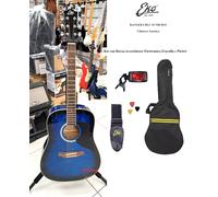 EKO RANGER 6 CHITARRA ACUSTICA BLU SUNBURST CON BORSA ACCORDATORE TRACOLLA