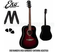 EKO RANGER 6 RED SBT Chitarra Classica Colore ROSSO per Scuola Musica Live NUOVA
