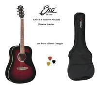 Eko Ranger 6 Red Sunburst Chitarra Acustica Entry Level, Colore Sunburst Rosso