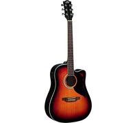 Eko - RANGER CW EQ BROWN SUNBURST, Chitarra Acustica CW con Equalizzatore, Top in Abete, Fasce e Fondo in Tiglio, Manico Betulla e Tastiera South American Roupanà a 20 tasti, Colore Brown Sunburst