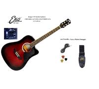EKO RANGER CW EQ RED SUNBURST CHITARRA ACUSTICA ELETTRIFICATA KIT Borsa e cavo