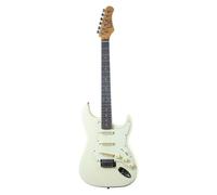 EKO GUITARS - Chitarra Elettrica ST-300, Corpo Pioppo, Manico Acero, Tastiera WPC 22 Tasti, 3 Pickup Single-Coil, Ponte Tremolo, Scala 650 mm, Colore Olympic White