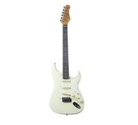 EKO GUITARS - Chitarra Elettrica ST-300, Corpo Pioppo, Manico Acero, Tastiera WPC 22 Tasti, 3 Pickup Single-Coil, Ponte Tremolo, Scala 650 mm, Colore Olympic White