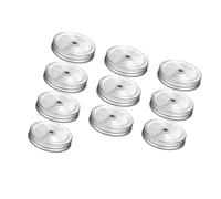 Ekoama Coperchio del barattolo di vetro della latta della perdita con le coperture pratiche del foro della paglia per la costruzione del ferro di stoccaggio della bevanda coperchio