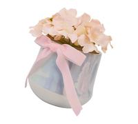 Ekoama Disposizione artificiale realistica dei fiori in vasi ceramici per il colore rosa della decorazione dello scrittorio degli uffici domestici disponibile