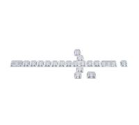 Ekoama Keycaps di ricambio per tastiera del computer con profilo originale, 19 pezzi, con copritasti meccanici dal design unico
