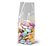 Ekoe Plastic Free Solutions, Pezzi 100 Bustine Trasparenti per Alimenti (6x20+5Cm) Biodegradabili & Compostabili Certificati, Ultraresistenti, Buste Quadrate Pacchetti Regalo Confetti.