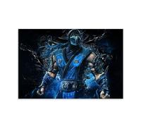 EKoKim Poster decorativo da parete su tela, motivo: Mortal Kombat SubZero, poster decorativo moderno per camera da letto, 30 x 45 cm