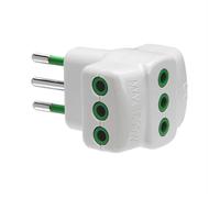Ekon - Adattatore Triplo 10a-bianco EKON