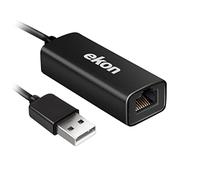 ekon adattatore USB-A LAN RJ45, femmina maschio, 16 cm, per laptop, Mac, PC