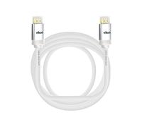 Cavo HDMI 2.1 con connettori oro 8K e 3D, bianco