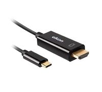 Ekon cavo USB-C HDMI, maschio maschio, 1.5 metri, risoluzione 4K Ultra HD, connettori dorati, per TV, smartphone, proiettori, laptop, PC, MacBook, PlayStation, Nintendo Switch