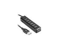 Ekon ECITHUB20USB7IN1 hub di interfaccia USB 2.0 Type-A Nero