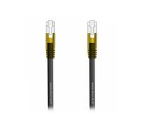 Ekon cavo da rete, cavo LAN, connettori dorati, categoria 7, 3m, connettori RJ45, ethernet, per PC, telefono fisso, laptop, modem, MacBook