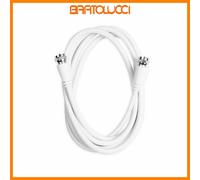 EKON ECSAT200MMW CAVO SATELLITE TIPO F M/M 20MT BIANCO