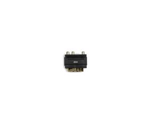 Ekon ECVSCAR3RCAFVHS cavo e adattatore video SCART (21-pin) Nero