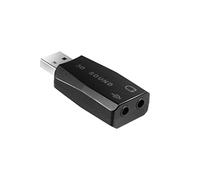 Ekon splitter sdoppiatore USB-A 2 AUX, 2 porte jack 3.5mm, per cuffie, auricolari a filo, microfono, PC, laptop, speaker