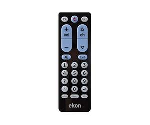 Ekon telecomando 2 in 1 per TV universale, anche per DVD, Blue-Ray, Decoder, infrarossi, per TV HD, LED, LCD