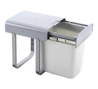 EKOTECH Aladin 40 - Pattumiera da incasso, 1 x 16 litri, in plastica, colore: Grigio