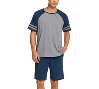 Ekouaer Pigiama Uomo Estivo Leggero Corto S-XXL