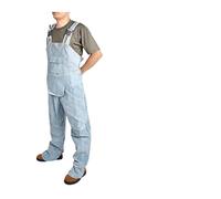 EKOUQIN Bavaglini Unisex turbini Protettiva in Pelle Protettiva ignaggio for Saldatura Pantaloni for Saldatura, Abbigliamento for Protezione in Copertina Resistente al Calore e alla Fiamma(Blauw,XL)