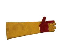 EKOUQIN Guanti di Saldatura BBQ Cucina for forature Calore Resistenti Guanti in Pelle in Pellicola Sport da Giardino Guanti Resistenti Resistente al Calore e alla Fiamma