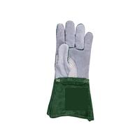 EKOUQIN Saldatura a Mano Saldatore Guanti allungati Guanti di Protezione ispessenti Resistenti Resistente al Calore e alla Fiamma(L)