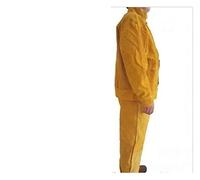 EKOUQIN Saldatura in Pelle Abito da Abbigliamento Protettivo for Saldatore, Uniforme Salva Resistente al Calore e alla Fiamma