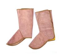 EKOUQIN Saldatura Spot Stivale wookplaceplace Welding in Pelle Scarpe Lunghe Stivali Leggings Cover del Piede Saldatore Usura Strumenti di Saldatura Resistente al Calore e alla Fiamma