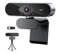EKOUQIN Webcam Webcam for PC 1080P HD 30fps Web Camera Correzione automatica della luce Web Cam 360 Rotazione Webcam for computer for lo streaming Immagini più luminose