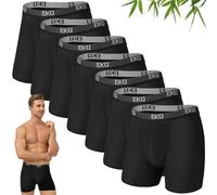EKQ Boxer Uomo in bambù Mutande Uomo Confezione da 7 Intimo Multipack con Elastico in Vita, Ultra Morbido Comodi e Traspiranti Intimo Maschile