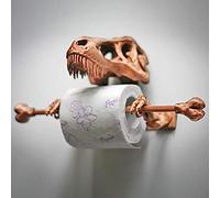 Ekrfxh Porta carta igienica in resina, decorazione a forma di dinosauro, design moderno, dispenser di carta igienica da parete, contiene 1 rotolo standard, decorazione per il bagno dei bambini