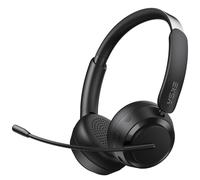 EKSA H35 Cuffie Bluetooth con Microfono, Wireless PC, Multipoint, 25H | Bluetooth 5.4, doppia connessione fino a 10 m (30 ft), microfono con riduzione del rumore, 169 g e 25H di autonomia.