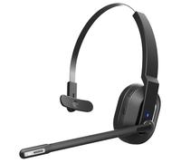 EKSA H5SE Cuffie Bluetooth Con Microfono, 45 Minuti Di Autonomia, Cuffie Wireless Per Pc Con Microfono Con Cancellazione Del Rumore Ai Per Ufficio/Smart Working