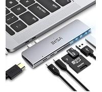 EKSA Hub USB C 7 en 1, Docking Station Tipo C, Adaptador HDMI a USB C con 2X USB 3.0 y USB C 5Gbps, Hub HDMI 5K@60Hz, PD 100W, Lector de Tarjetas SD/TF, Compatible con iOS, Android, PC y Portátiles